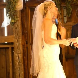 Champagne color veil